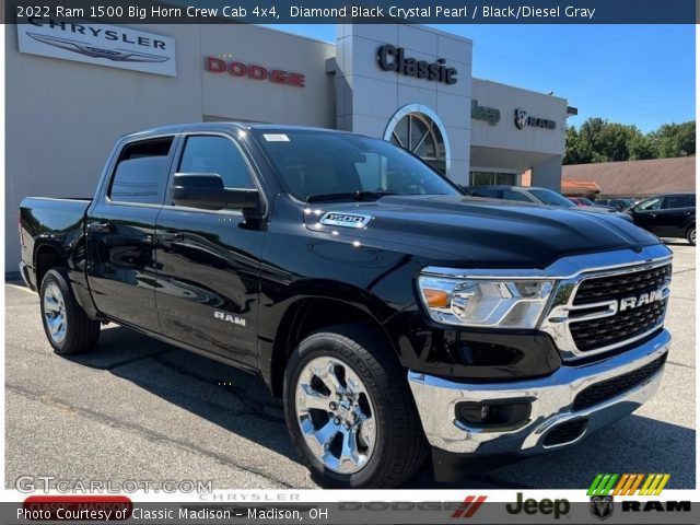 2022 Ram 1500 Big Horn Crew Cab 4x4 in Diamond Black Crystal Pearl