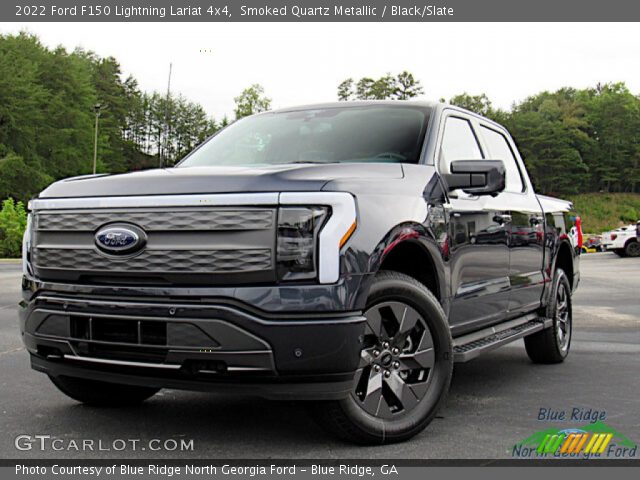 2022 Ford F150 Lightning Lariat 4x4 in Smoked Quartz Metallic