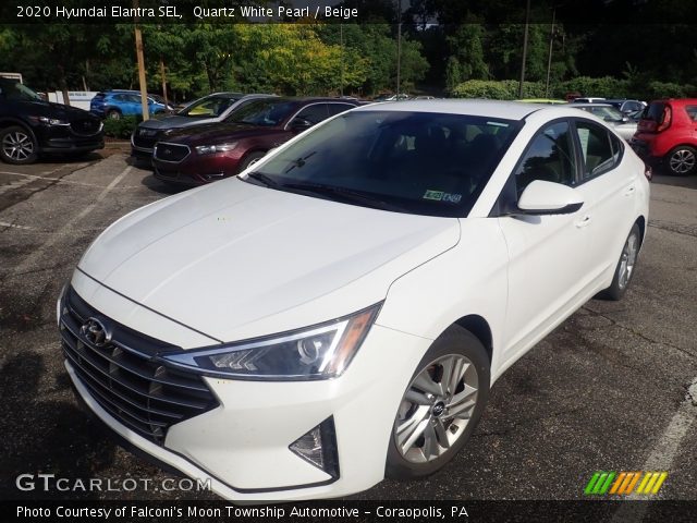 2020 Hyundai Elantra SEL in Quartz White Pearl