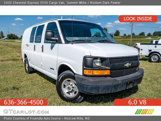 2003 Chevrolet Express 3500 Cargo Van in Summit White