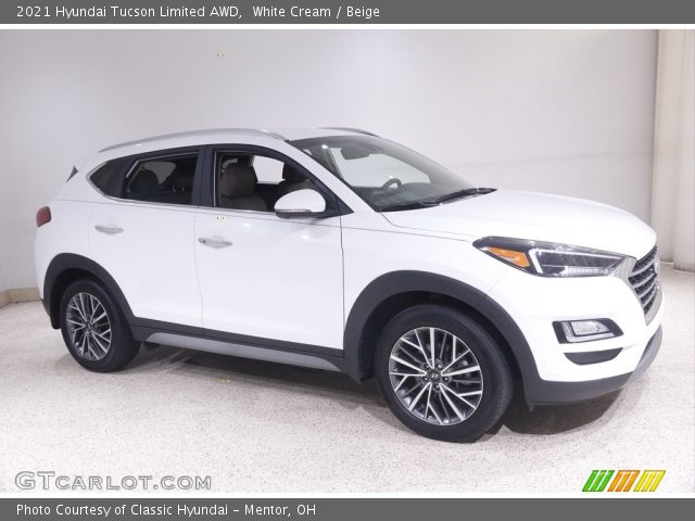2021 Hyundai Tucson Limited AWD in White Cream