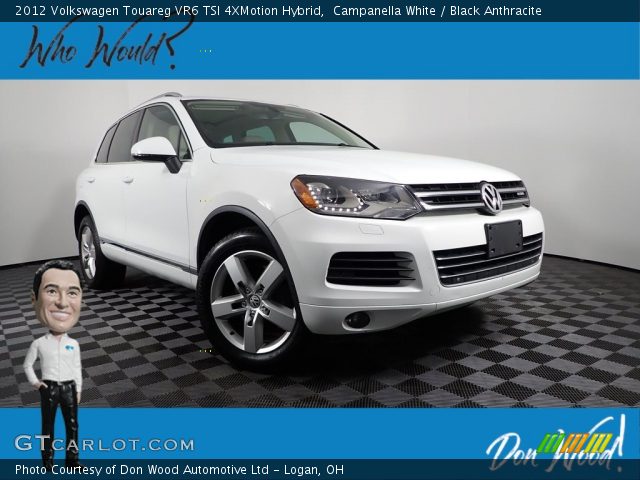 2012 Volkswagen Touareg VR6 TSI 4XMotion Hybrid in Campanella White