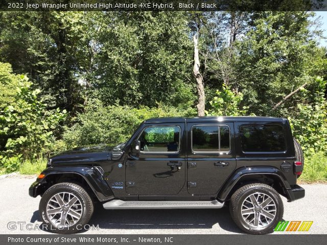 2022 Jeep Wrangler Unlimited High Altitude 4XE Hybrid in Black