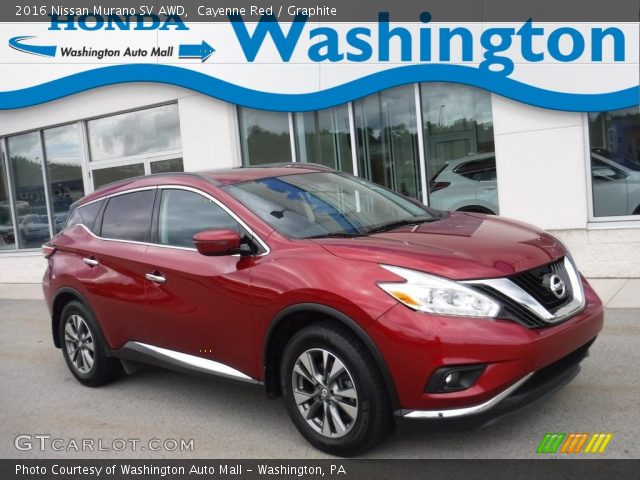 2016 Nissan Murano SV AWD in Cayenne Red
