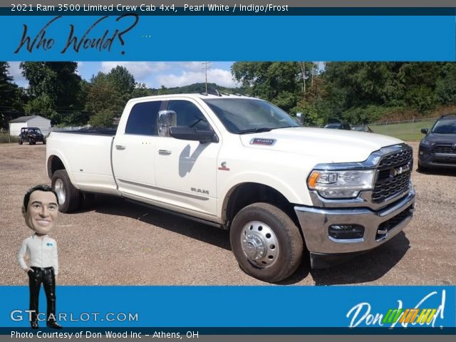 2021 Ram 3500 Limited Crew Cab 4x4 in Pearl White