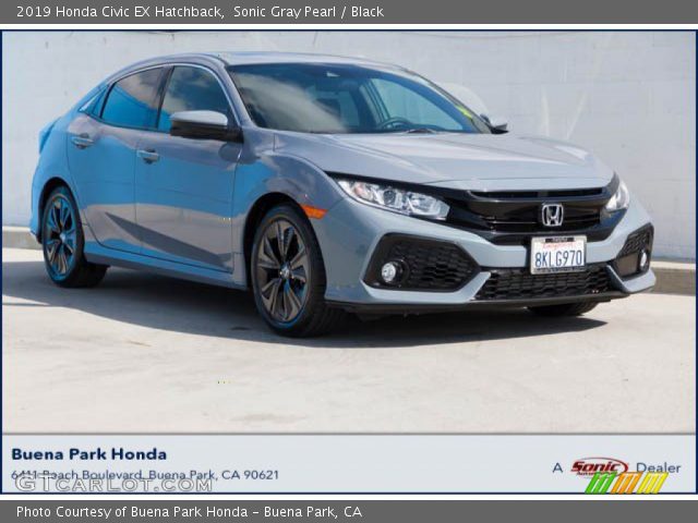 2019 Honda Civic EX Hatchback in Sonic Gray Pearl