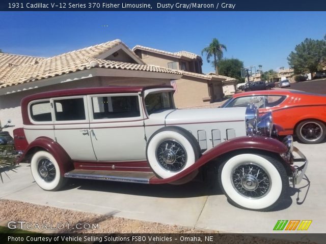 1931 Cadillac V-12 Series 370 Fisher Limousine in Dusty Gray/Maroon