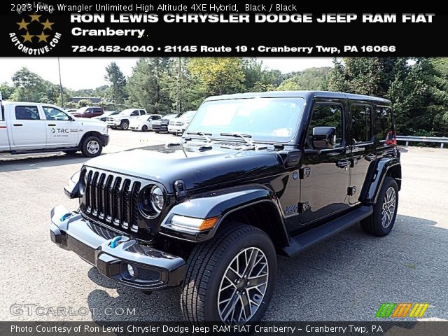 2023 Jeep Wrangler Unlimited High Altitude 4XE Hybrid in Black