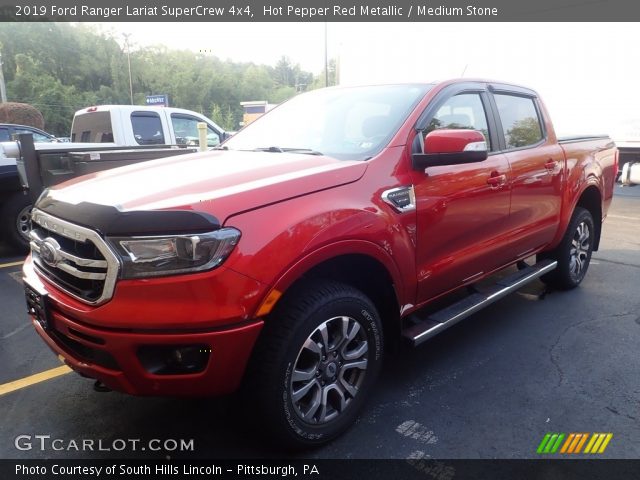 2019 Ford Ranger Lariat SuperCrew 4x4 in Hot Pepper Red Metallic