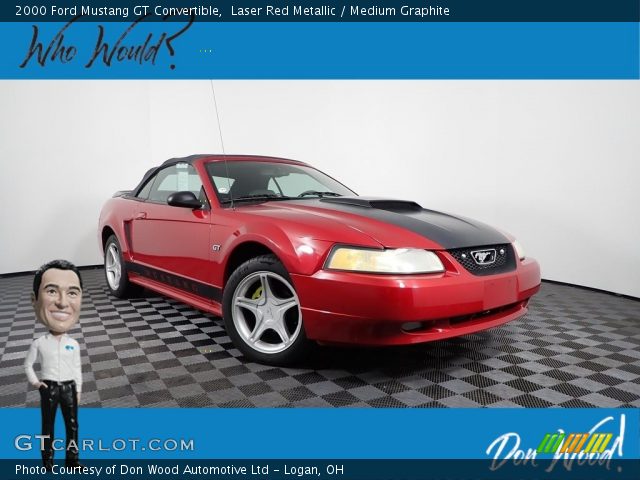 2000 Ford Mustang GT Convertible in Laser Red Metallic