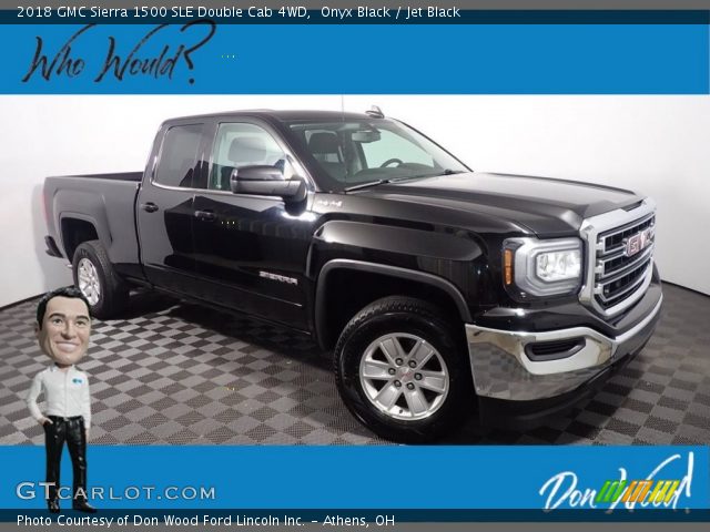 2018 GMC Sierra 1500 SLE Double Cab 4WD in Onyx Black