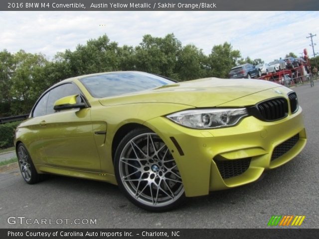 2016 BMW M4 Convertible in Austin Yellow Metallic