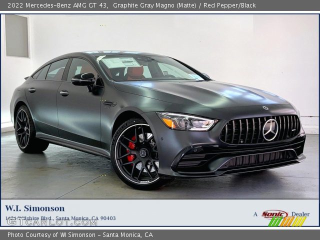 2022 Mercedes-Benz AMG GT 43 in Graphite Gray Magno (Matte)