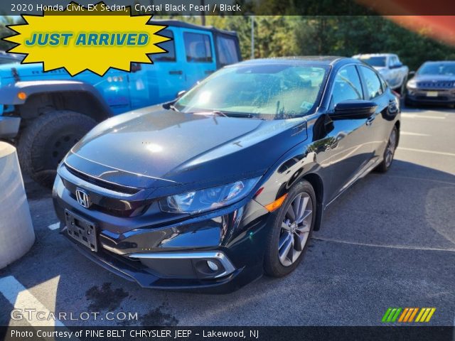 2020 Honda Civic EX Sedan in Crystal Black Pearl