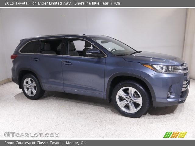 2019 Toyota Highlander Limited AWD in Shoreline Blue Pearl