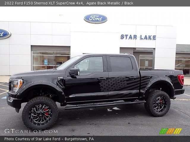 2022 Ford F150 Sherrod XLT SuperCrew 4x4 in Agate Black Metallic