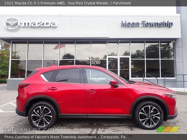 2022 Mazda CX-5 S Premium AWD in Soul Red Crystal Metallic