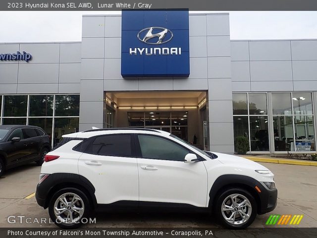2023 Hyundai Kona SEL AWD in Lunar White