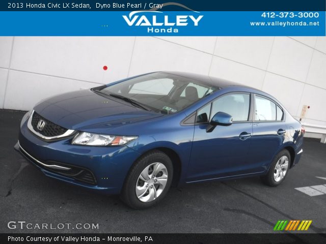 2013 Honda Civic LX Sedan in Dyno Blue Pearl