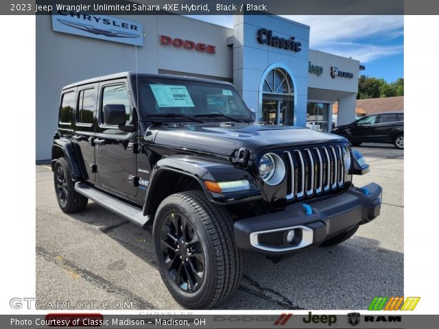 2023 Jeep Wrangler Unlimited Sahara 4XE Hybrid in Black