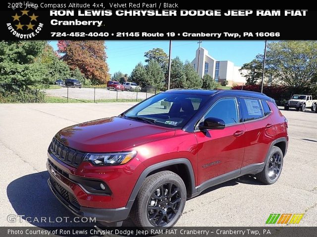 2022 Jeep Compass Altitude 4x4 in Velvet Red Pearl