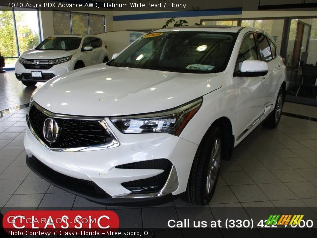 2020 Acura RDX Advance AWD in Platinum White Pearl