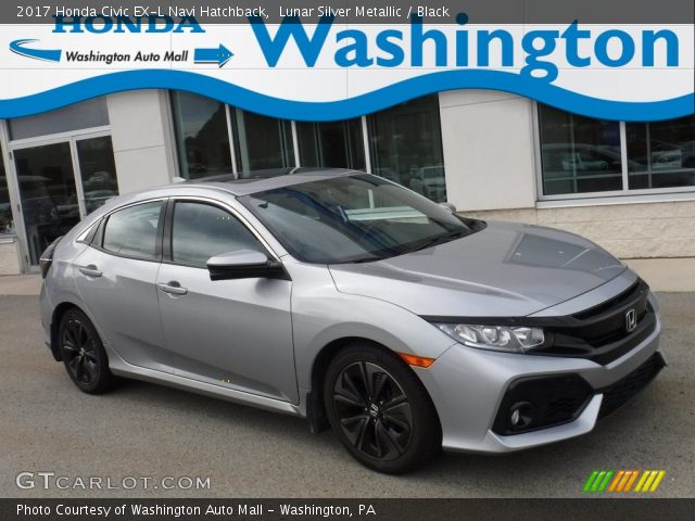 2017 Honda Civic EX-L Navi Hatchback in Lunar Silver Metallic