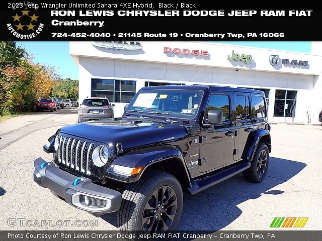2023 Jeep Wrangler Unlimited Sahara 4XE Hybrid in Black