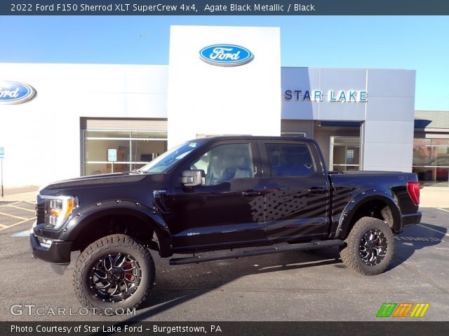 2022 Ford F150 Sherrod XLT SuperCrew 4x4 in Agate Black Metallic