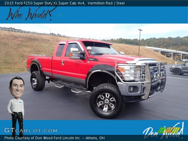 2015 Ford F250 Super Duty XL Super Cab 4x4 in Vermillion Red