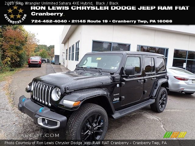 2023 Jeep Wrangler Unlimited Sahara 4XE Hybrid in Black