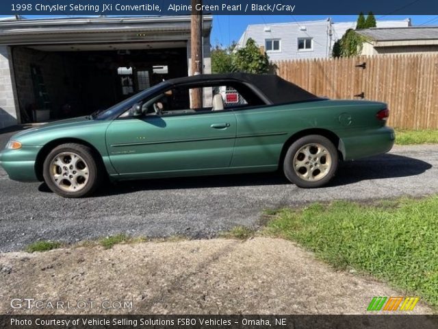 1998 Chrysler Sebring JXi Convertible in Alpine Green Pearl