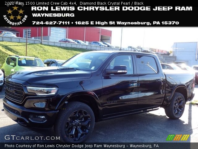 2022 Ram 1500 Limited Crew Cab 4x4 in Diamond Black Crystal Pearl