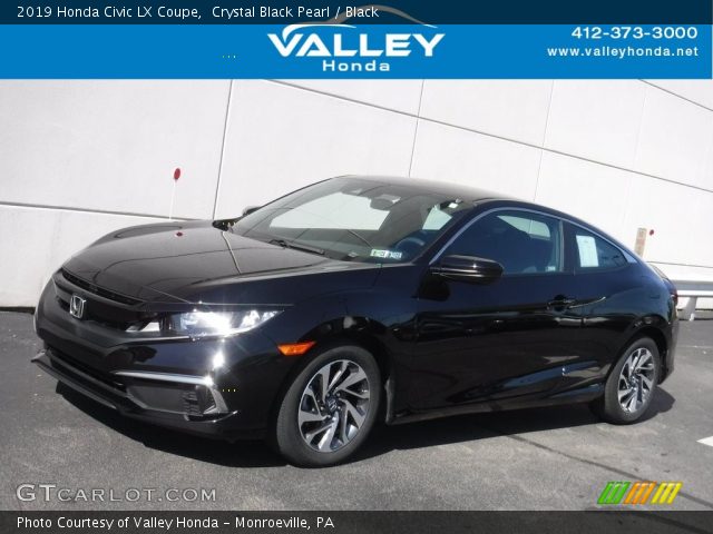 2019 Honda Civic LX Coupe in Crystal Black Pearl