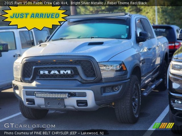 2015 Ram 1500 Rebel Crew Cab 4x4 in Bright Silver Metallic