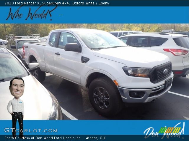 2020 Ford Ranger XL SuperCrew 4x4 in Oxford White