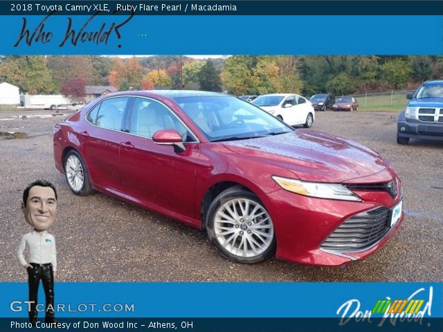 2018 Toyota Camry XLE in Ruby Flare Pearl