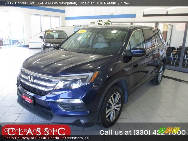 2017 Honda Pilot EX-L AWD w/Navigation in Obsidian Blue Metallic