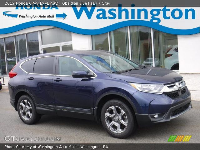 2019 Honda CR-V EX-L AWD in Obsidian Blue Pearl