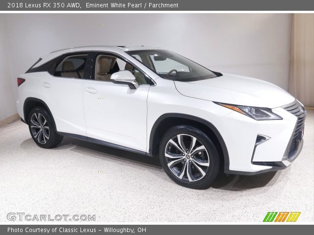 2018 Lexus RX 350 AWD in Eminent White Pearl