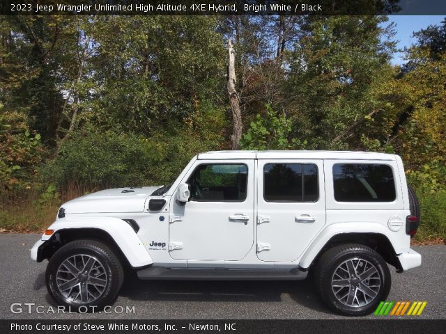 2023 Jeep Wrangler Unlimited High Altitude 4XE Hybrid in Bright White