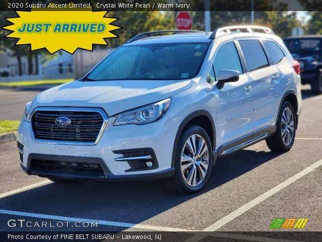 2020 Subaru Ascent Limited in Crystal White Pearl