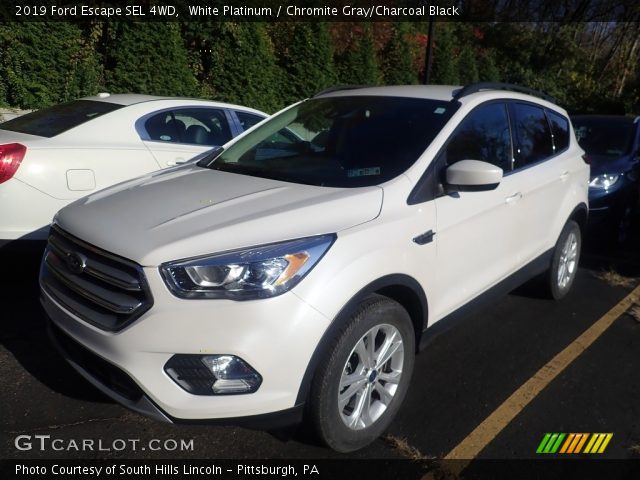 2019 Ford Escape SEL 4WD in White Platinum