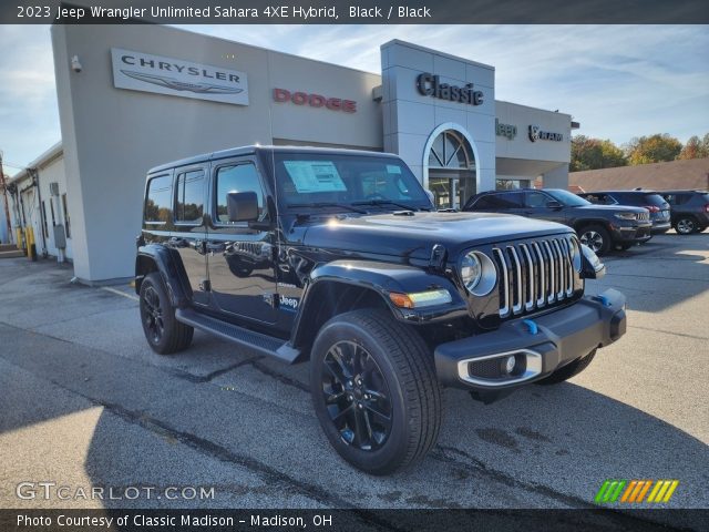 2023 Jeep Wrangler Unlimited Sahara 4XE Hybrid in Black