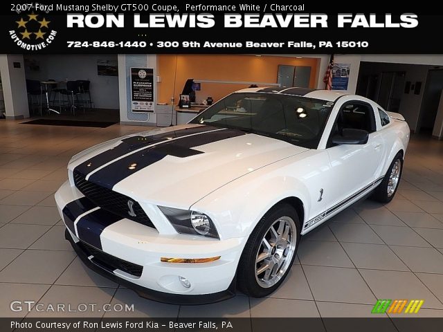2007 Ford Mustang Shelby GT500 Coupe in Performance White