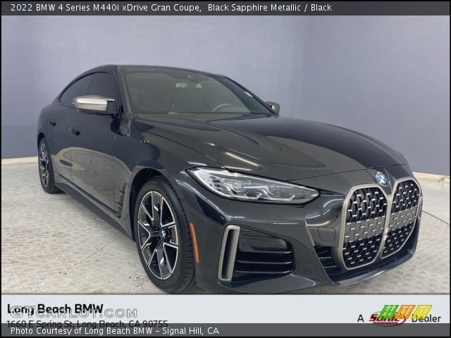 2022 BMW 4 Series M440i xDrive Gran Coupe in Black Sapphire Metallic