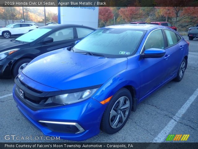 2019 Honda Civic LX Sedan in Agean Blue Metallic