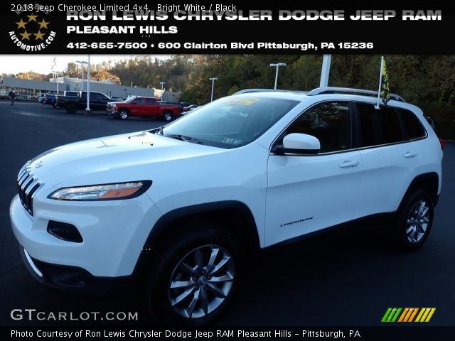 2018 Jeep Cherokee Limited 4x4 in Bright White