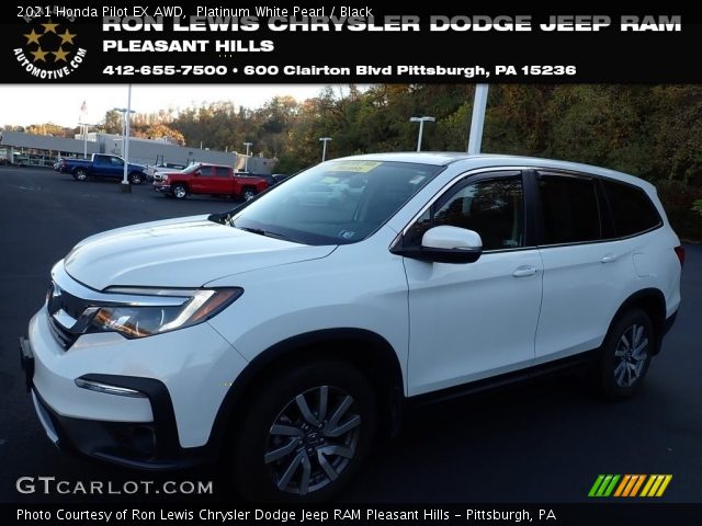 2021 Honda Pilot EX AWD in Platinum White Pearl