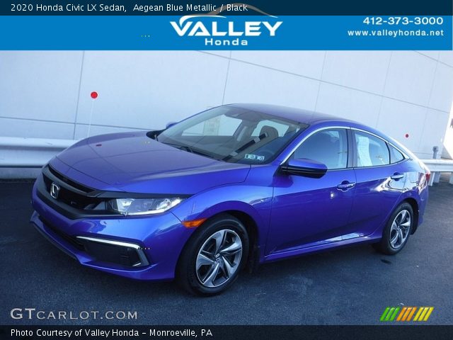 2020 Honda Civic LX Sedan in Aegean Blue Metallic